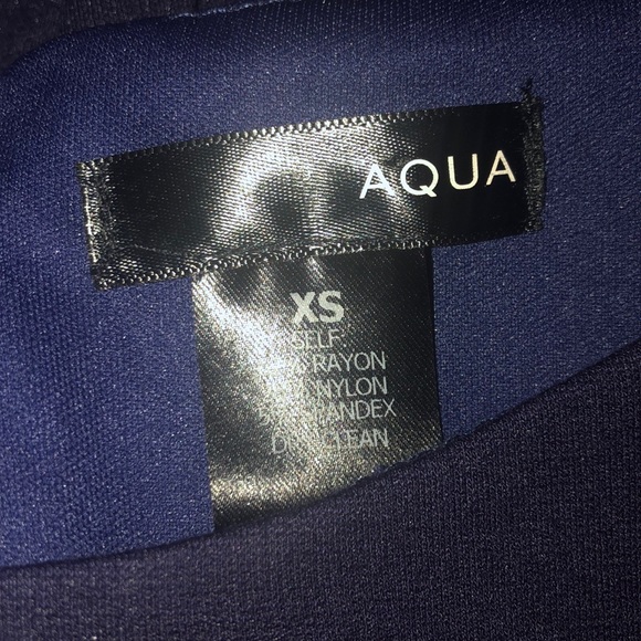 AQUA navy blue dress - Picture 2 of 2